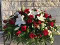 White-Lilies-and-Red-Roses-Casket-Spray