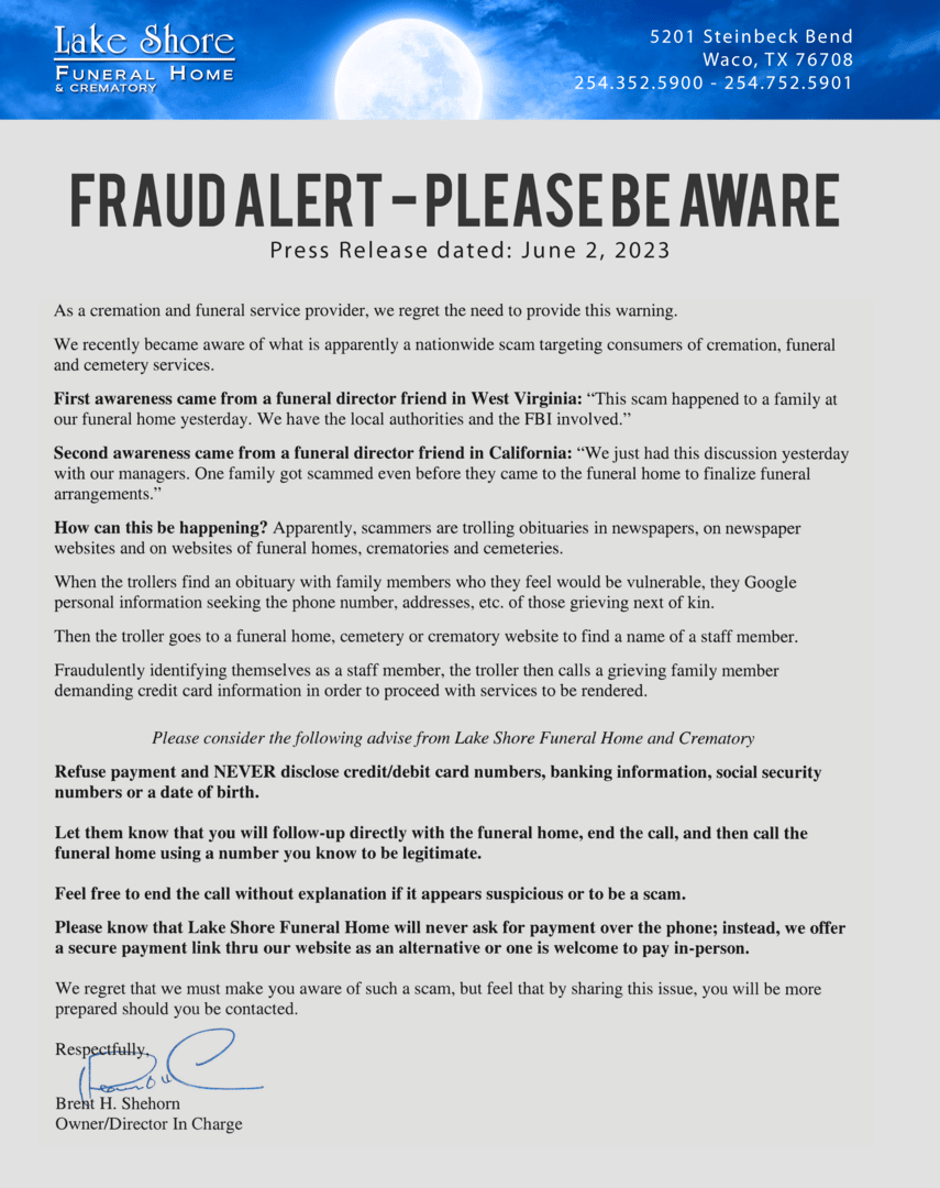 Fraud Alert